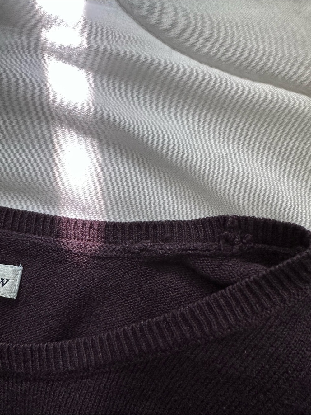 Croft & Barrow Purple Ribbed Crewneck Long-Sleeve Top - Picture 9 of 9